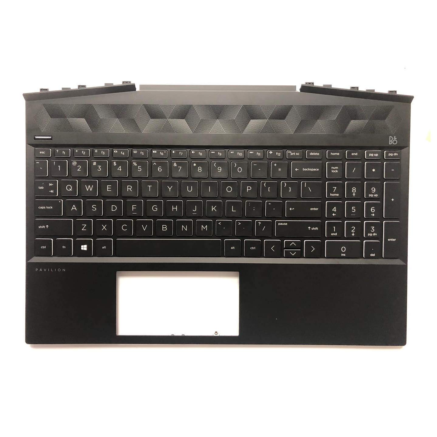 Palmrest Touchpad Backlight Keyboard Cover Spanish Hp Pavilon 15-Dk 15T-Dk L57593-161 1
