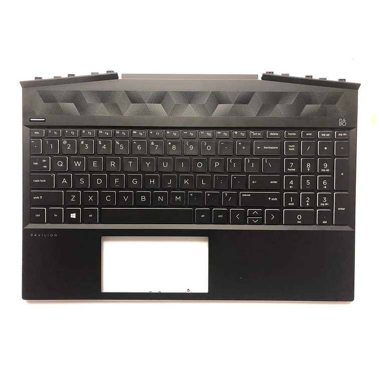 Palmrest Touchpad Backlight Keyboard Cover Spanish Hp Pavilon 15-Dk 15T-Dk L57593-161 1
