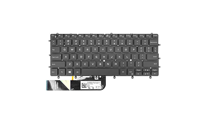 Teclado Español Dell Xps 9370 9380 7390 Negro Retro Iluminado 3Pmxp 1