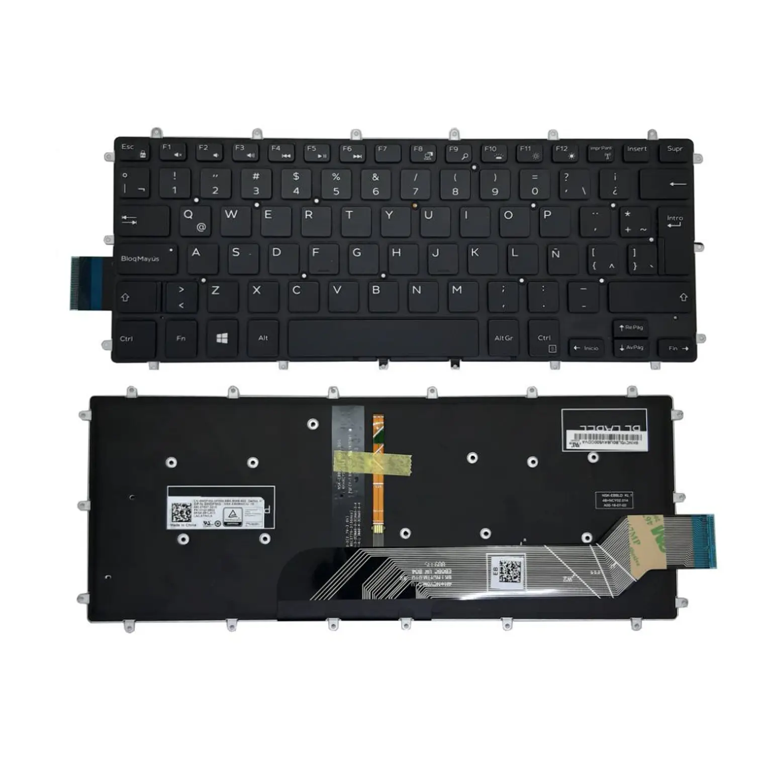 Teclado Dell Negro Español Inspiron 7466 0H4XRJ 1