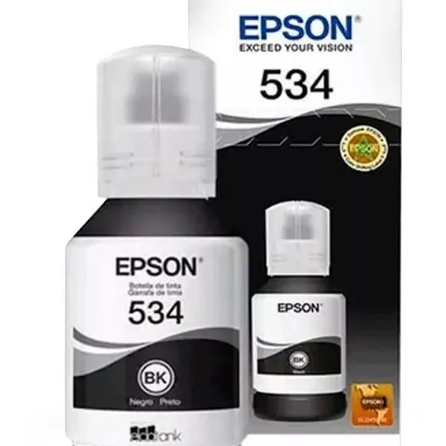 Botella De Tinta Negra Epson T534 M1000 M1120 T534120-al 1