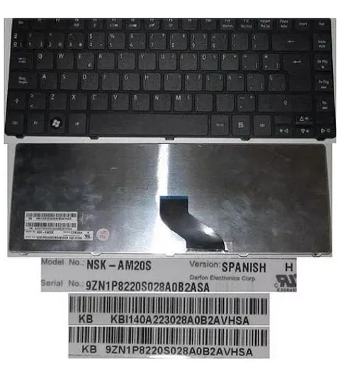 Teclado Acer 3810 4535 4741 Españ 9J.N1P82.K1D