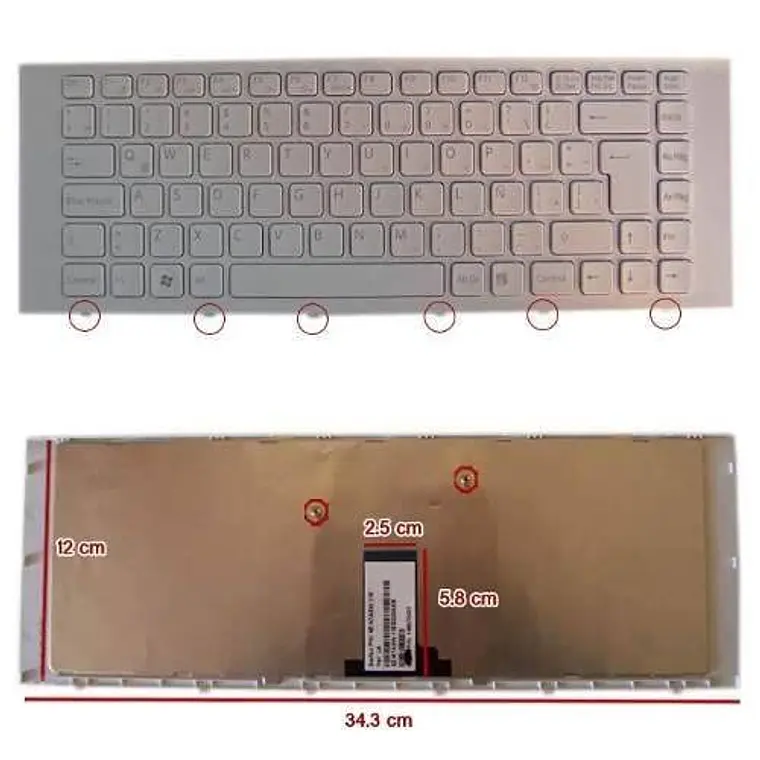 Teclado Sony Vpc Eg Con Frame Esp 9Z.N7ASW.101 1