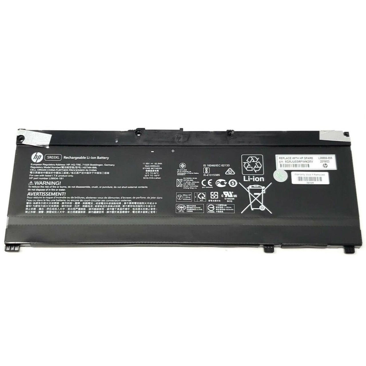 Bateria Original HP Sr03Xl 3 Celd L08855-855 1