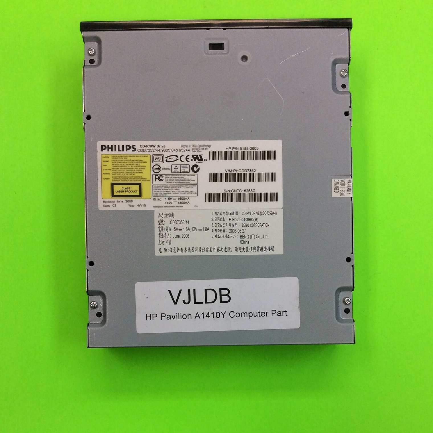 Hp Cd-Rw Modelo Ts-H292C 5188-2605 1