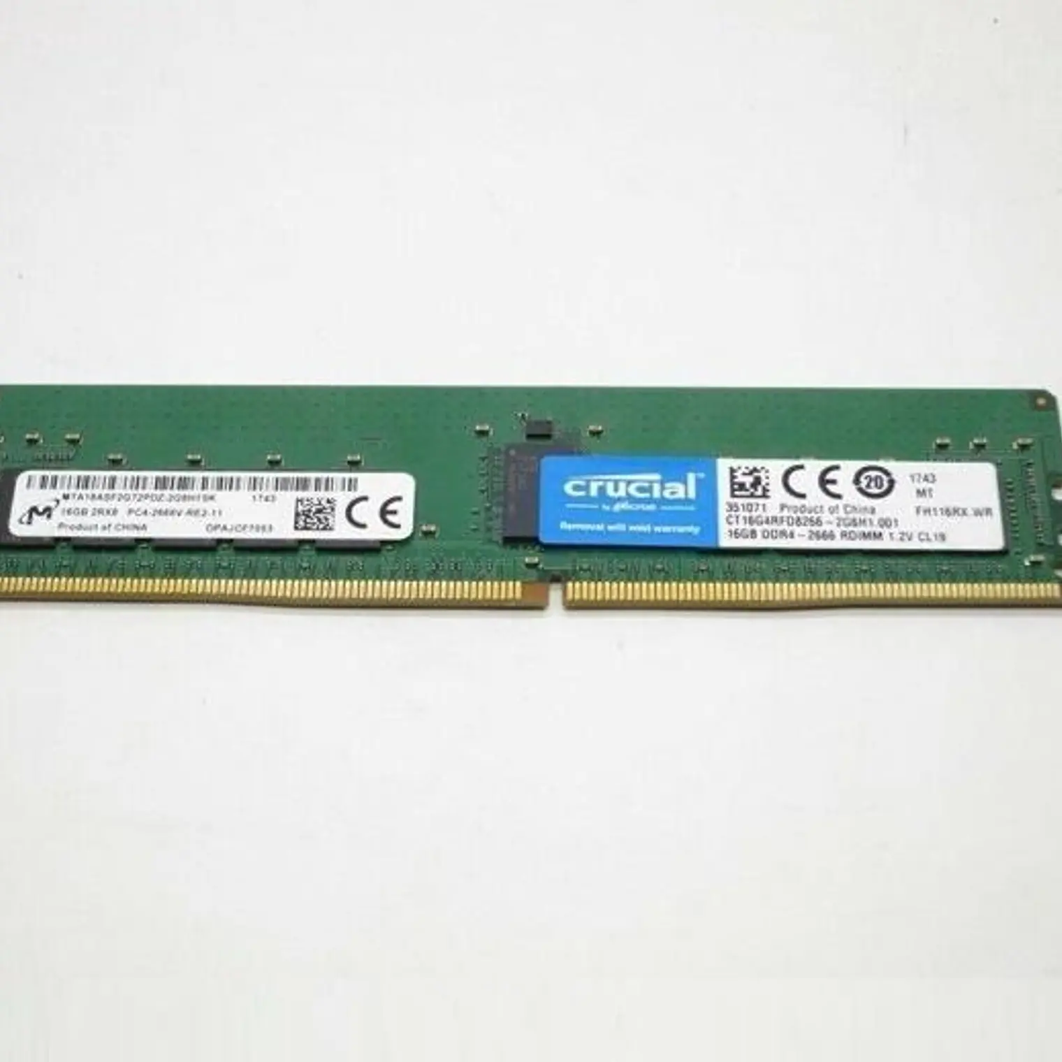 Memoria Ram Dell 16gb Ddr4 2666 Rdimm Pc4-21300 Aa138422 1