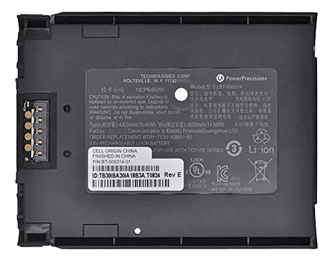 Batería Para Escáner Zebra 4300mah Bt-000314-01