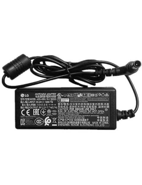 Cargador De Monitor Lg 16W 19V 0.84A Pin 6.5 X 4.4 Mm Ads-18Sg-19-3