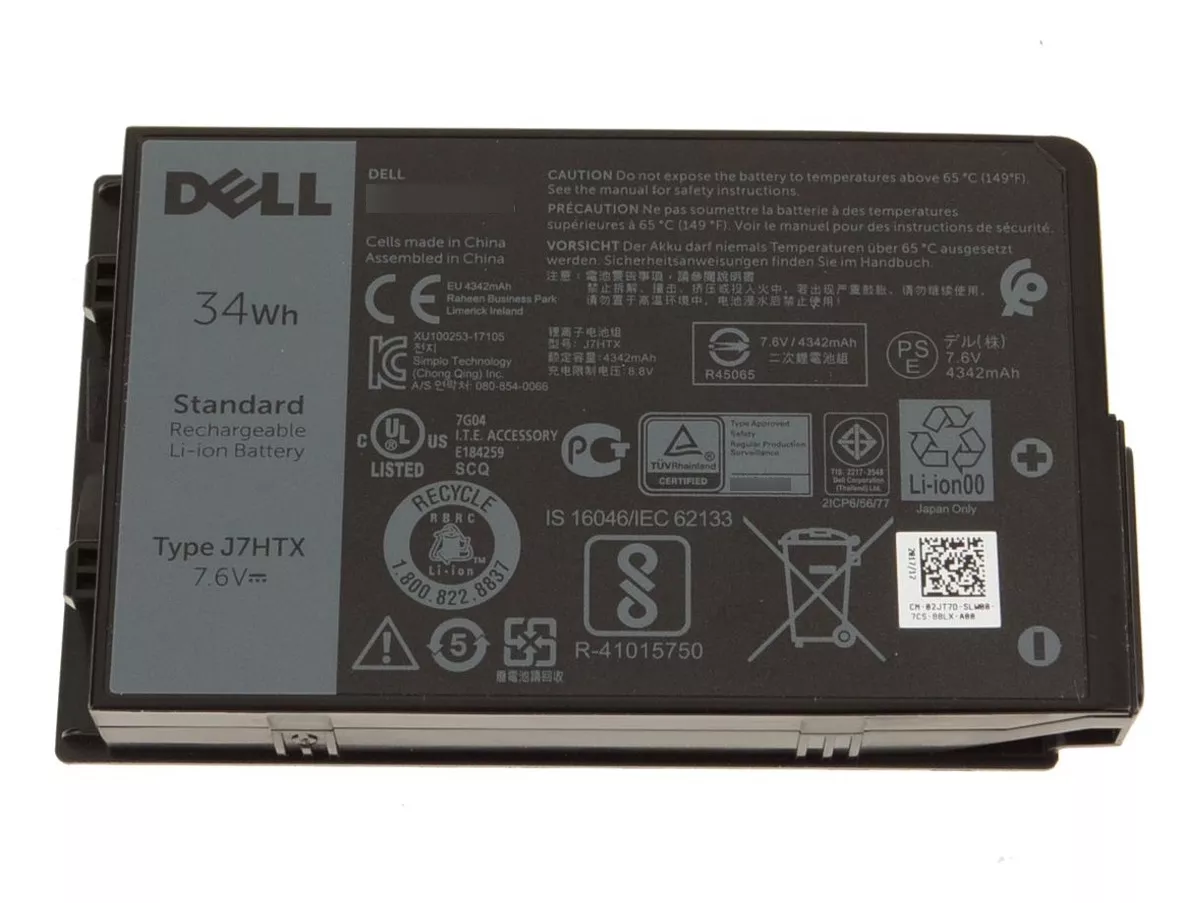 Batería Dell Latitude 7202 7212 7.6v 34wh 4 Celdas 02jt7d 1