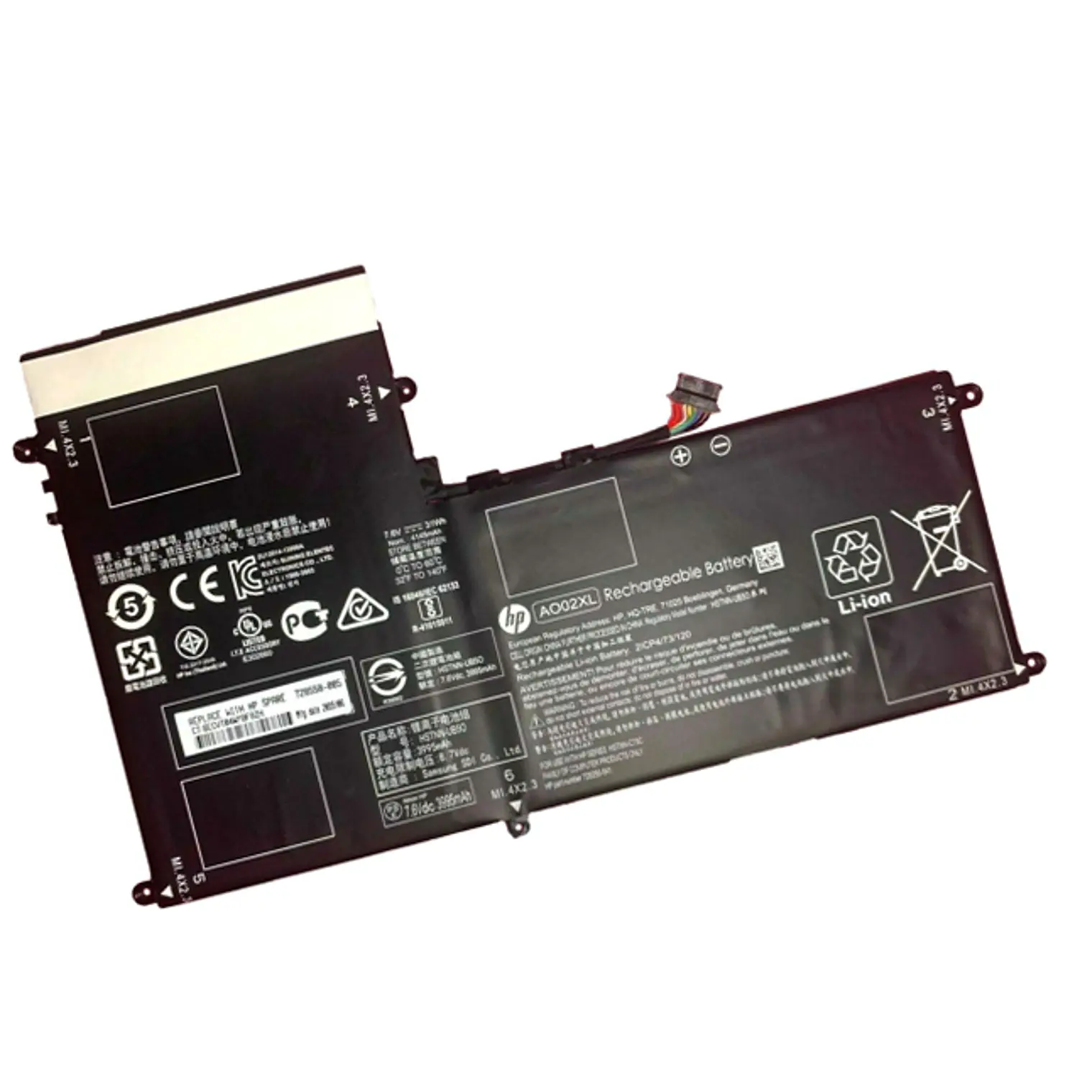 Bateria Original Hp Ao02Xl Elitepad 1000 G2 7.4V 31Wh 728558-005 1