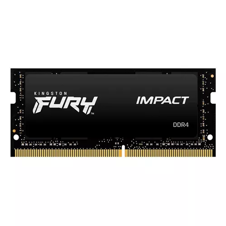 Memoria Ram Fury Impact Ddr4 Gamer Color Negro 8gb 1 Kingston Kf432s20ib/8 1