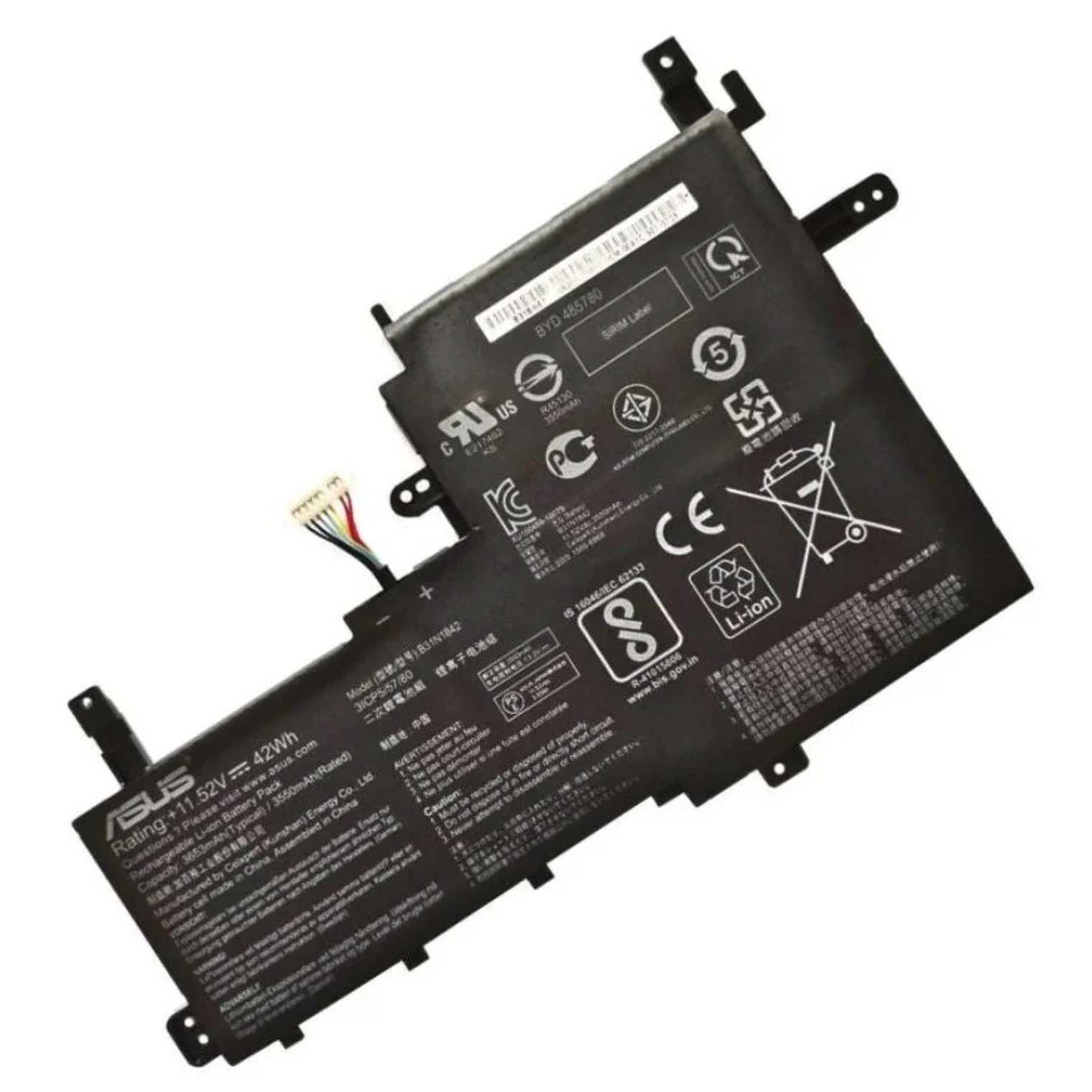 Bateria Asus For Vivobook S15 S531Fa S531Fl S531Fa Series 11.52V 42Wh B31N1842 1