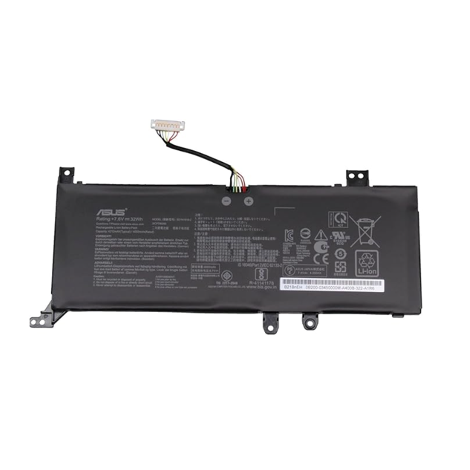 Bateria Asus X409Fb 2Icp6/61 7.6V 32Wh 4212 Mah B21N1818-1 B21N1818-3 1