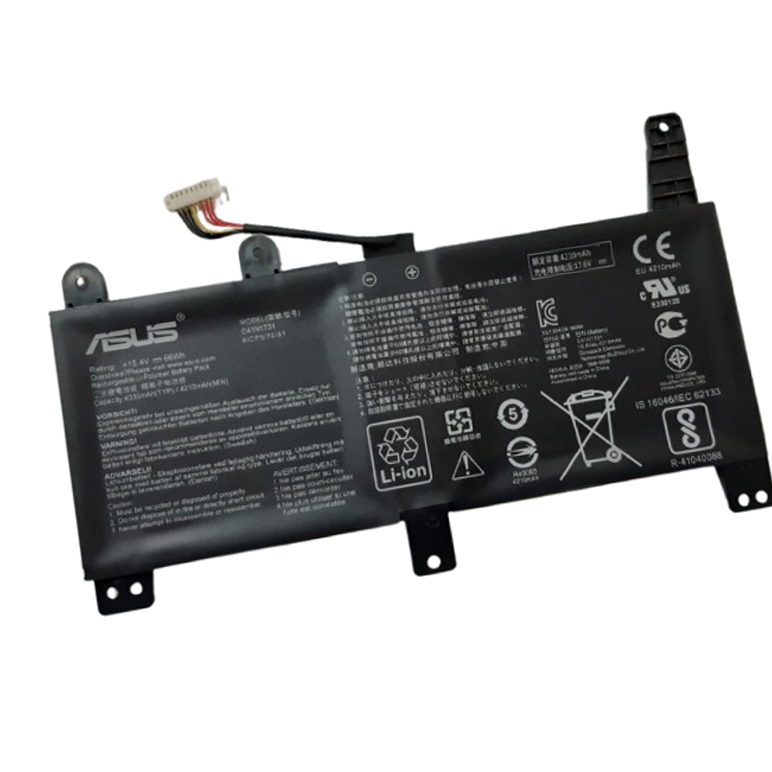 BATERIA ASUS ROG SRIX SCAR II GL504 G515 G715GV 15.4V 66WH TYPE B C41N1731-1 1