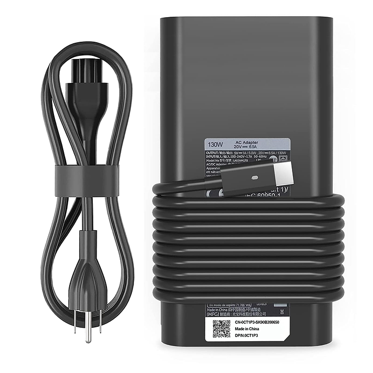 Cargador Usb-C 130W 20V 6.5A Dell Precision 5510 5520 5530 5540 M2800 Cw1Fp 1