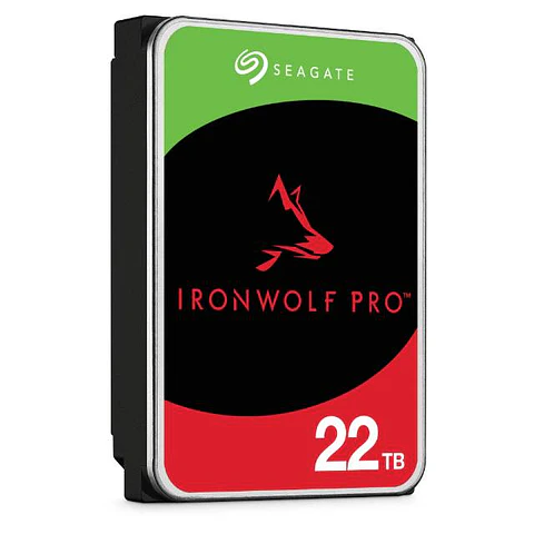 Disco Duro SGT 22tb 7200rpm 3.5"Ironwolf Pro Sata3 CMR uso NAS ST22000NT001
