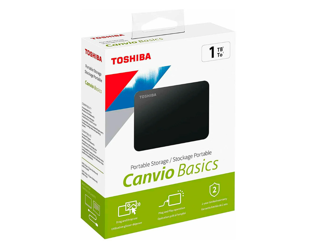 Disco Duro Externo Toshiba Canvio Basics 3.0 1TB 2.5