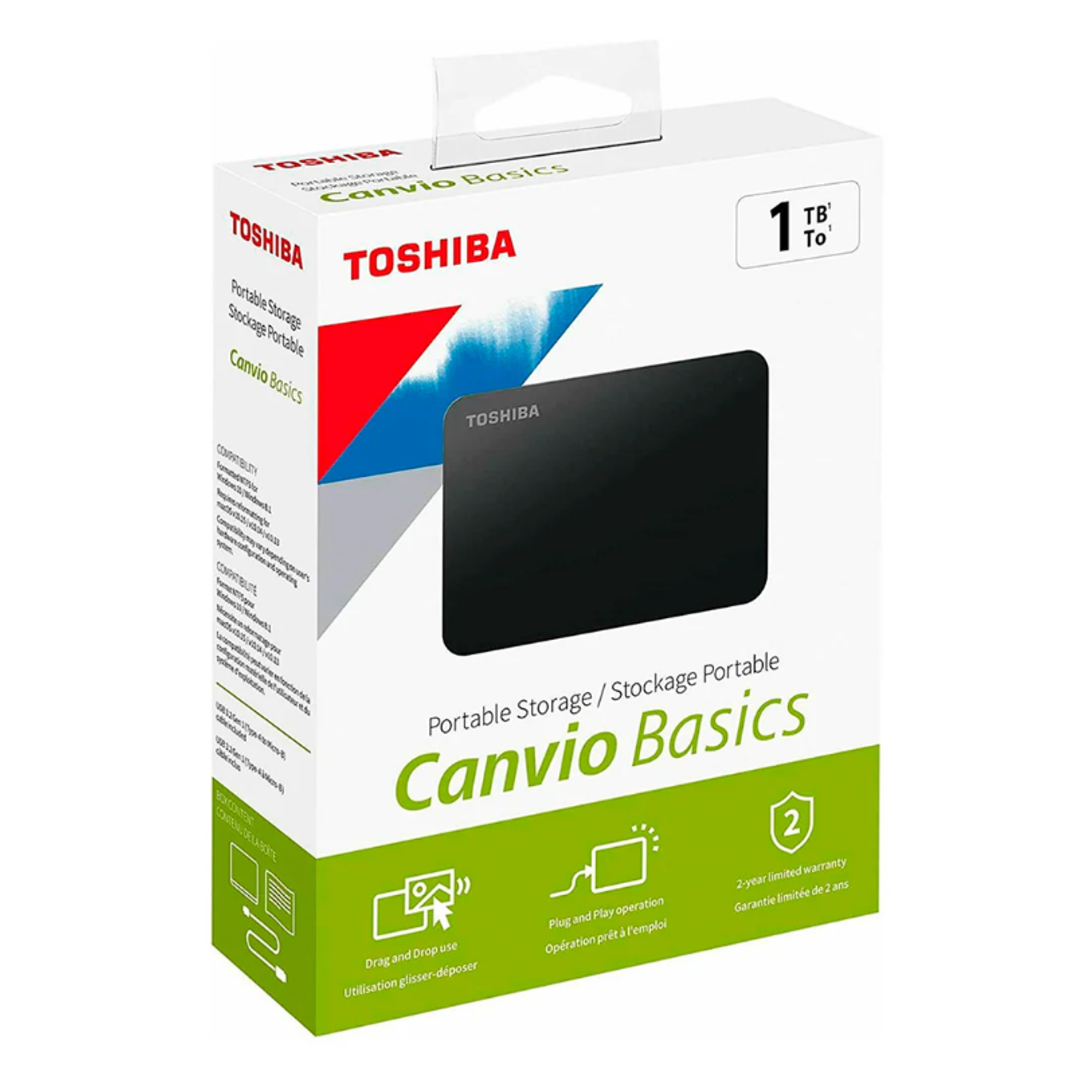 Disco Duro Externo Toshiba Canvio Basics 3.0 1TB 2.5