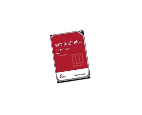 Disco Duro NAS WD Red Plus 8TB 256MB Cache 5640RPM 3.5" SATA 6GB/s WD80EFPX