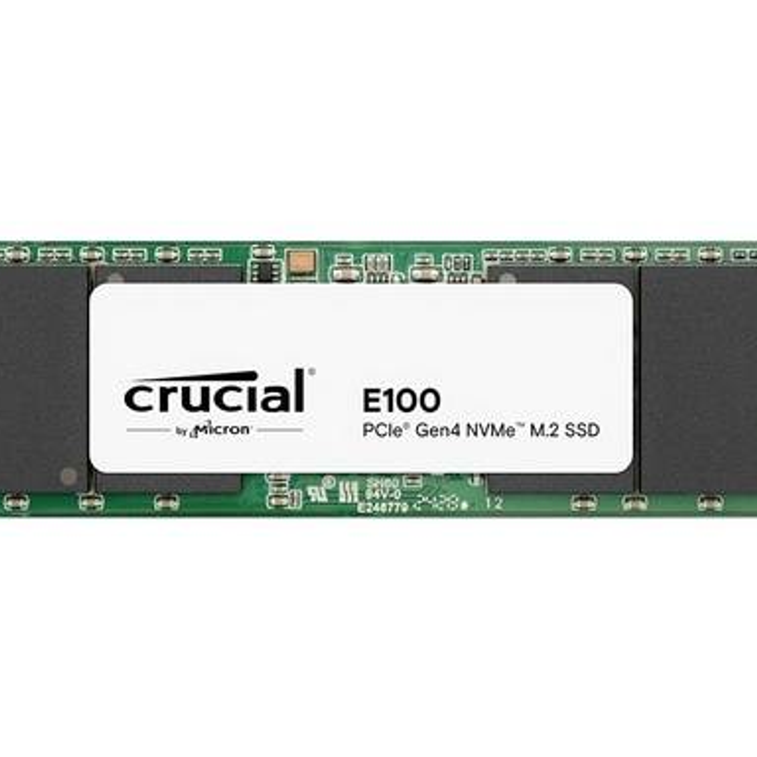 Unidad SSD Crucial E100 480GB NVMe PCIe Gen4 M.2 2280 CT480E100SSD8 1