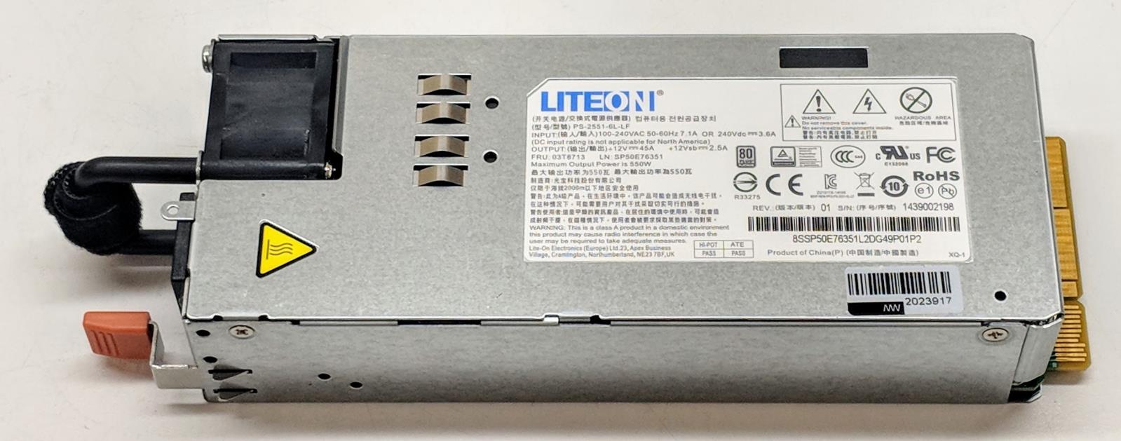 750W Power Supply Thinkserver Td3 00HV226 1
