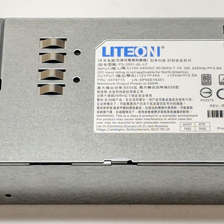 750W Power Supply Thinkserver Td3 00HV226 1