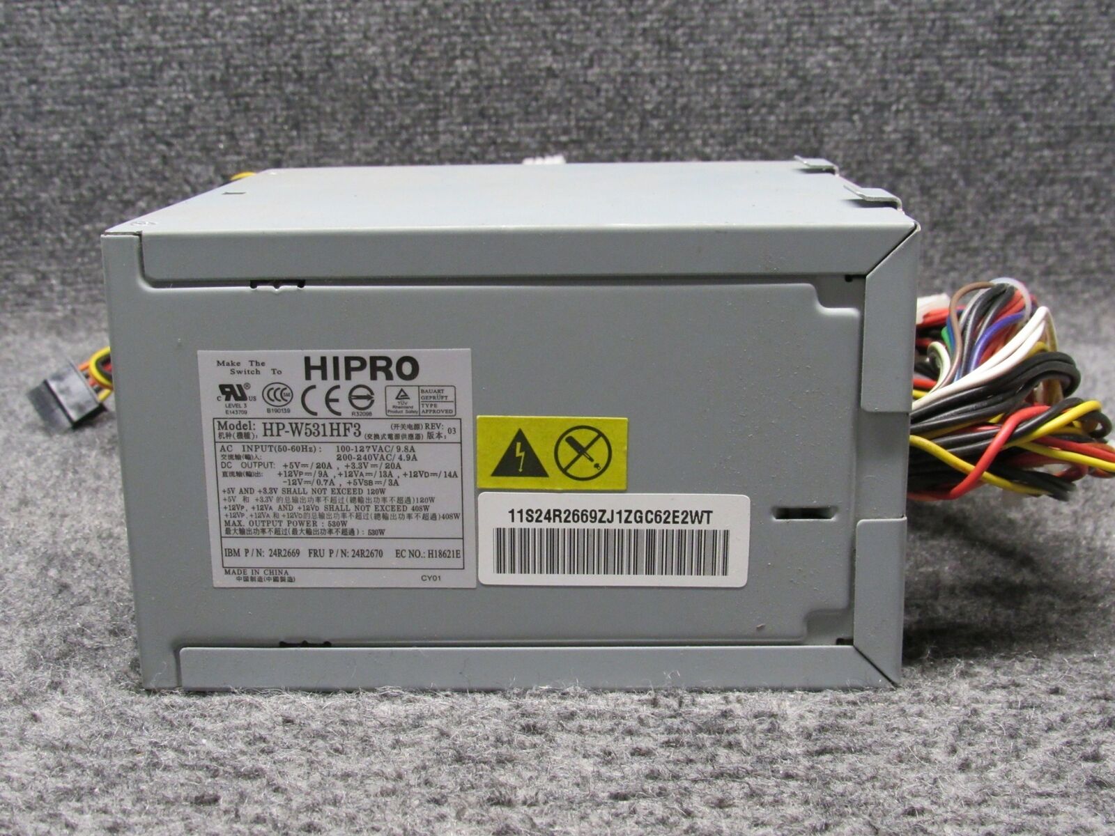 IBM 530 Watt Power Supply For Xse 24R2660 1