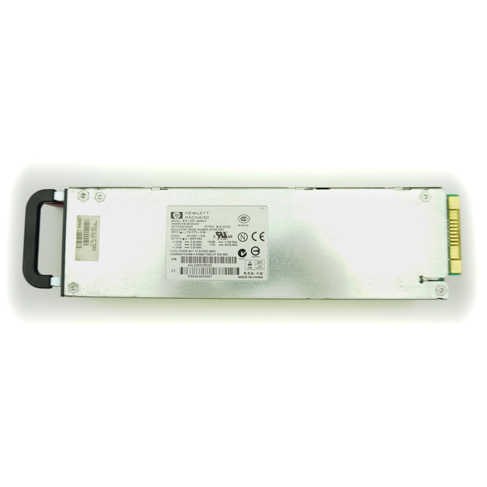 HP 460W Power Supply For Proliant 354587-B21 1