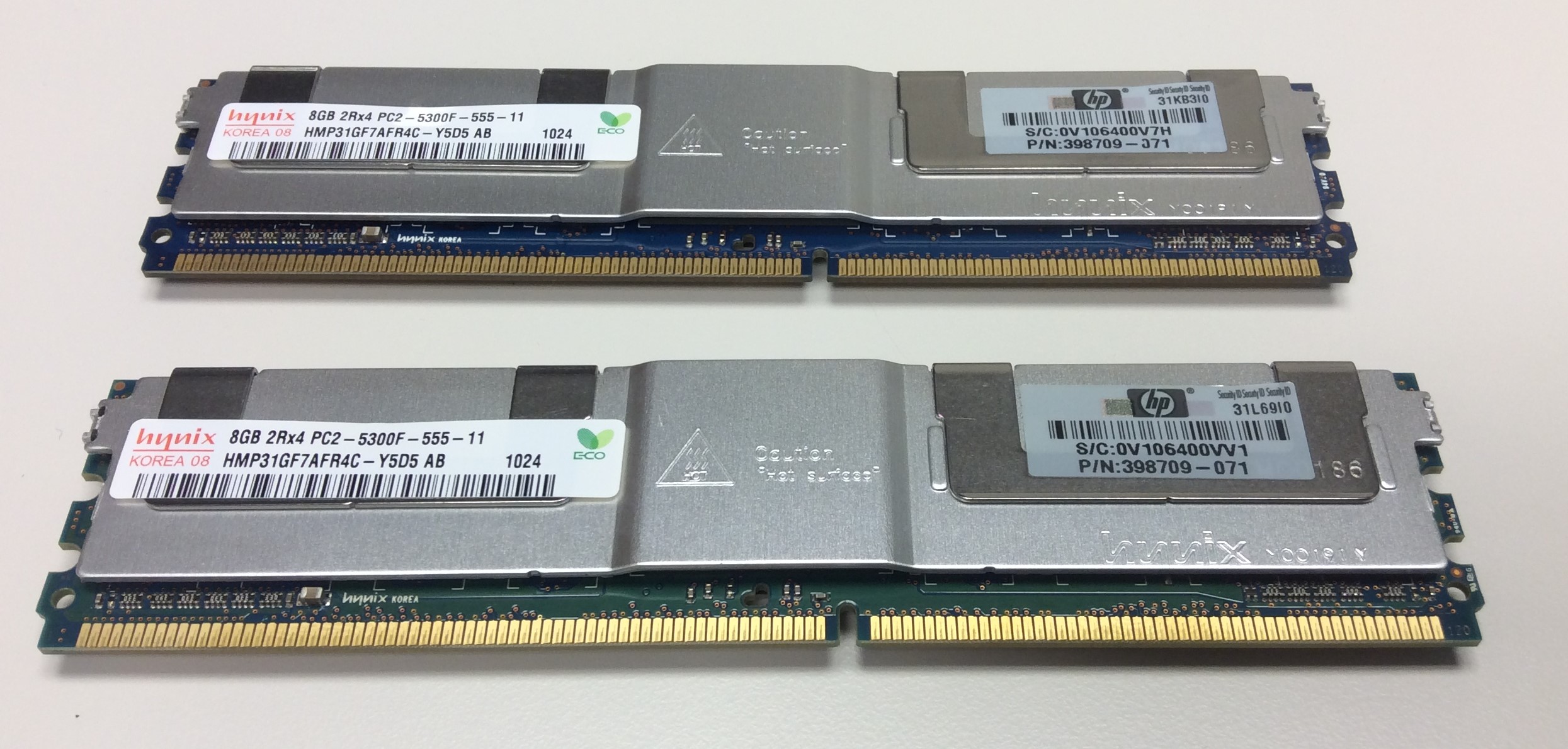 8Gb 667Mhz Pc2-6300 Ddr2 Sdram  416474-001 1