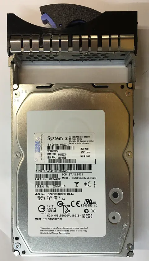 Disco Duro IBM 300 Gb 6G 15K 3.5" 44W2234