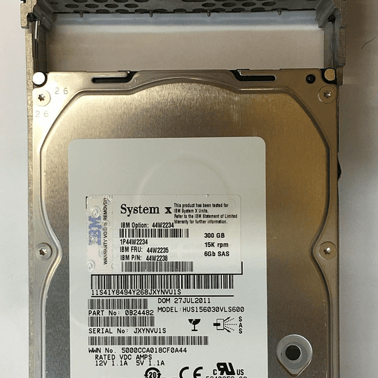 Disco Duro IBM 300 Gb 6G 15K 3.5