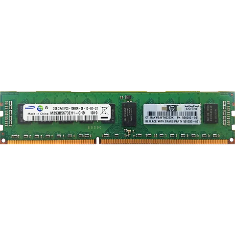 2Gb (1X2Gb) Pc3-10600 Rdimm 5 500656-B21