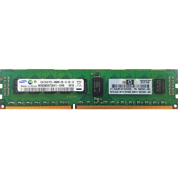 2Gb (1X2Gb) Pc3-10600 Rdimm 5 500656-B21 1