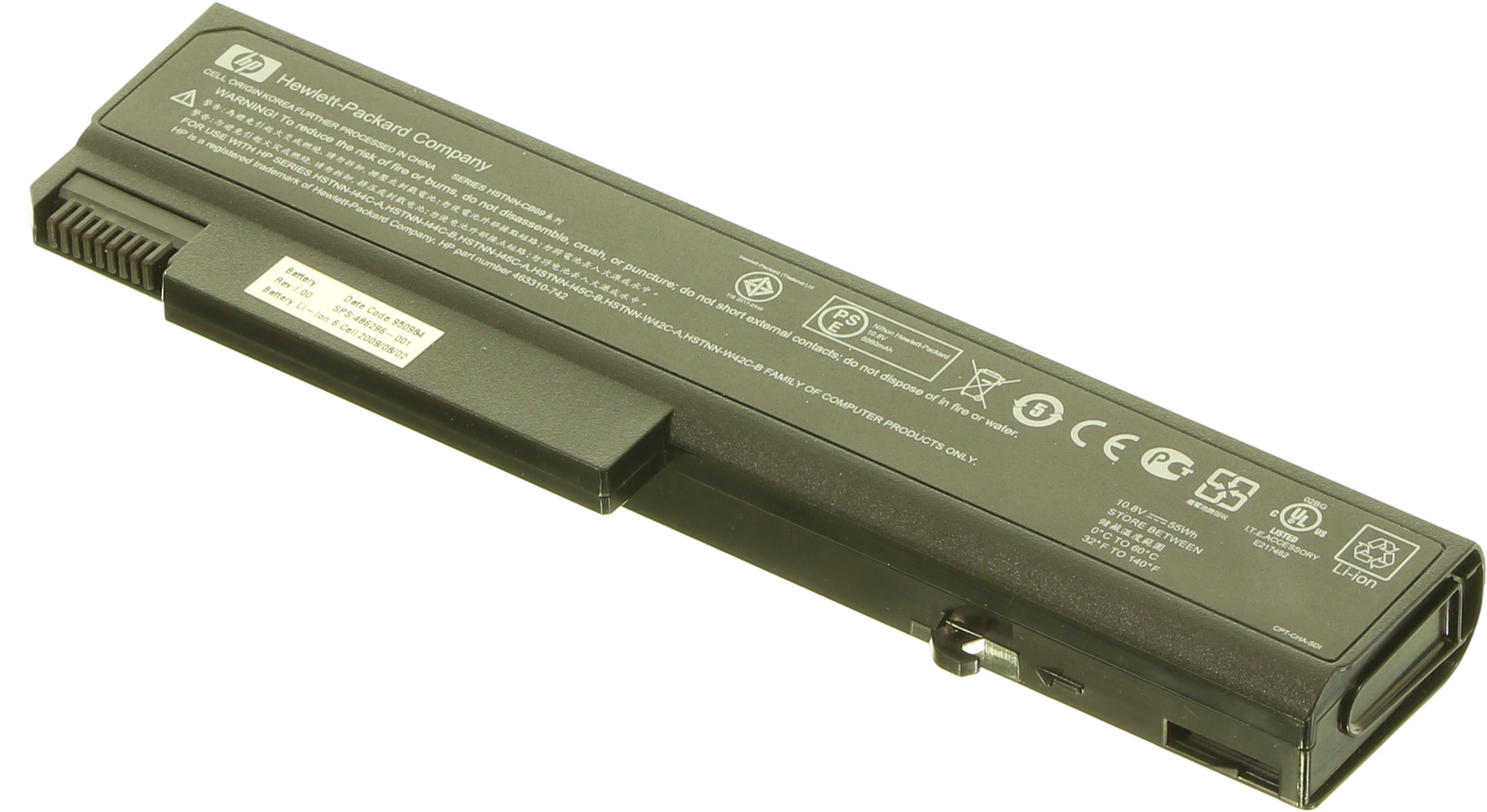 Bateria HP 6 Celdas 10.5V 5100 Ma 486296-001 1