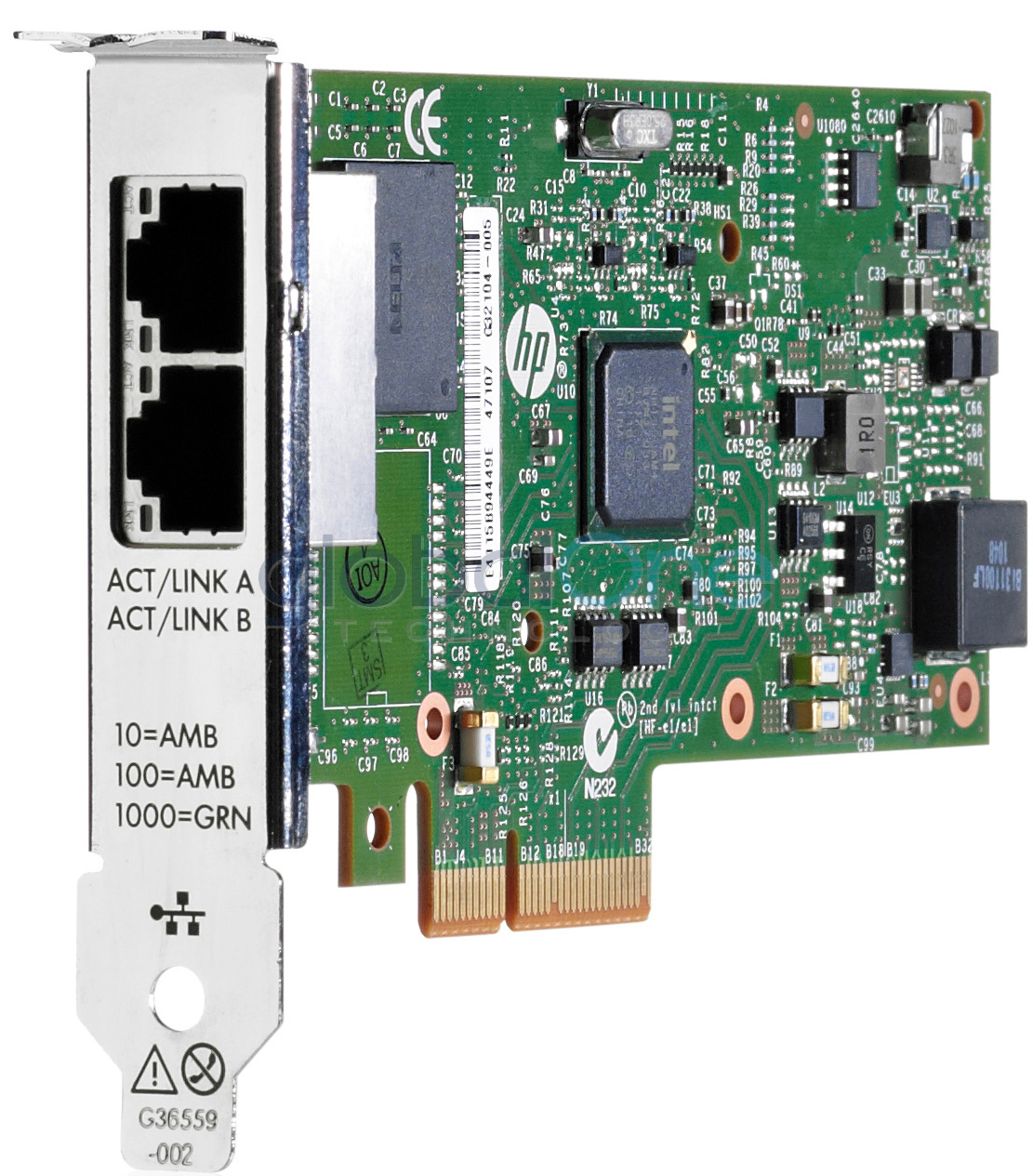 HP Ethernet 1-Gb Dp 361T Adapter  652497-B21 2