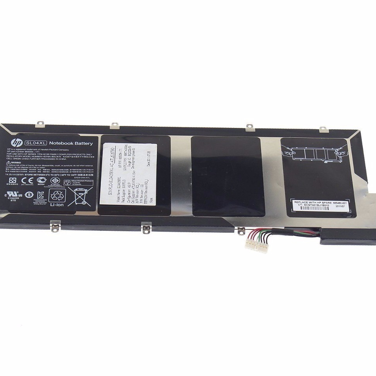 Bateria HP Sl04X 6 665460-001 1