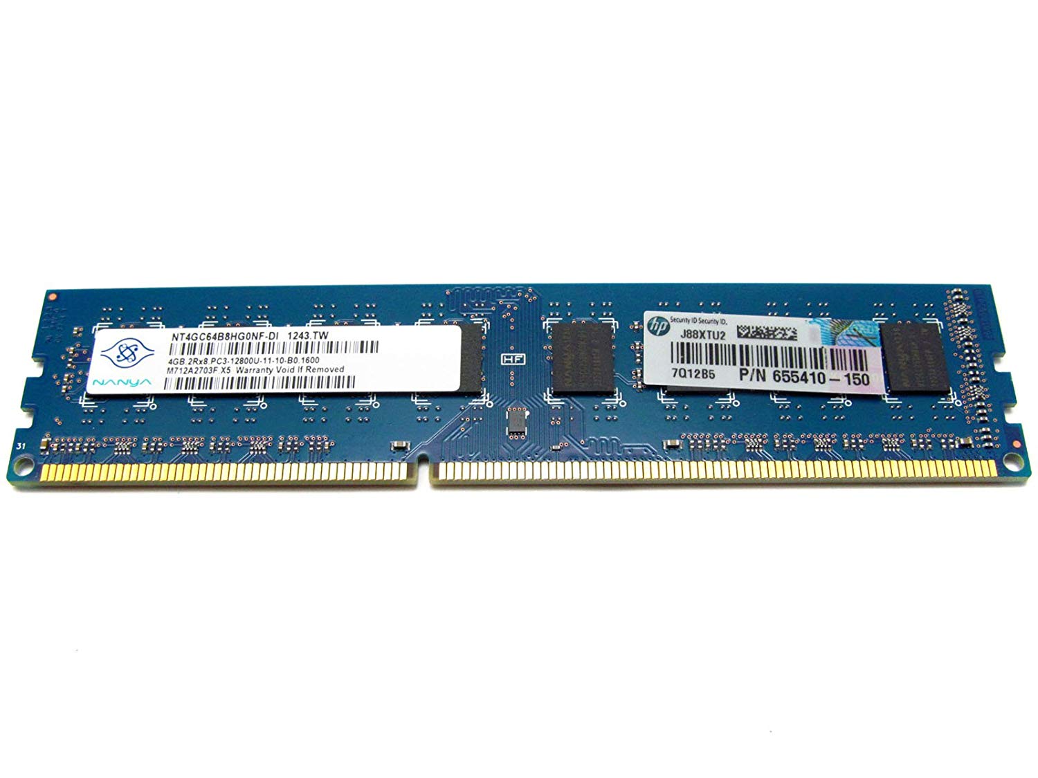 4GB Pc3-12800 Cl=11 Dual Inlin 671613-001 1