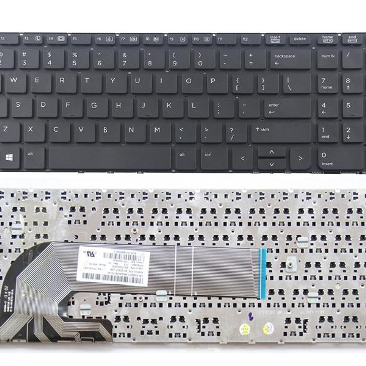 Keyboard Ingles Negro 7 721520-001 1