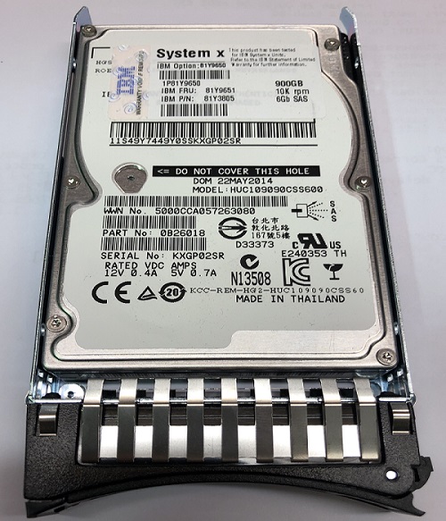 Disco Duro IBM 900 Gb 10K 2.5
