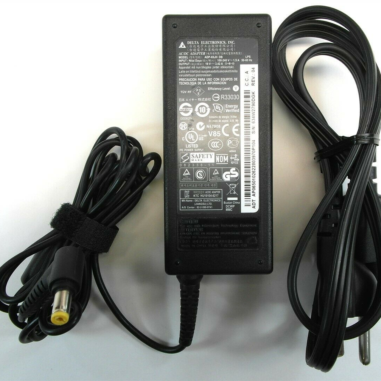 Ac Adapter Whith Power Cord A ADP-65JH-DB 1