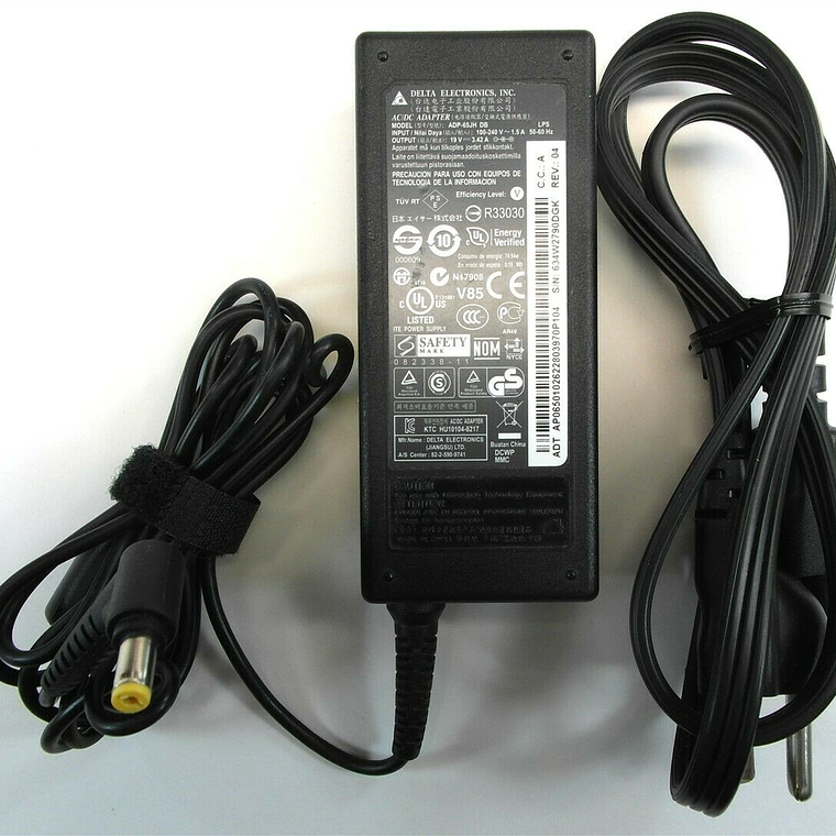 Ac Adapter Whith Power Cord A ADP-65JH-DB 1