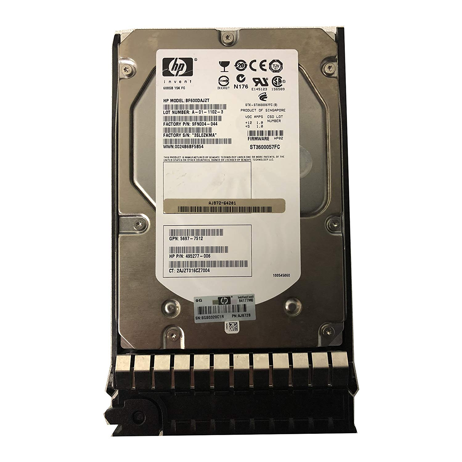 HP 600Gb Fata 3.5-Inch M6412 Encl AJ872B 1