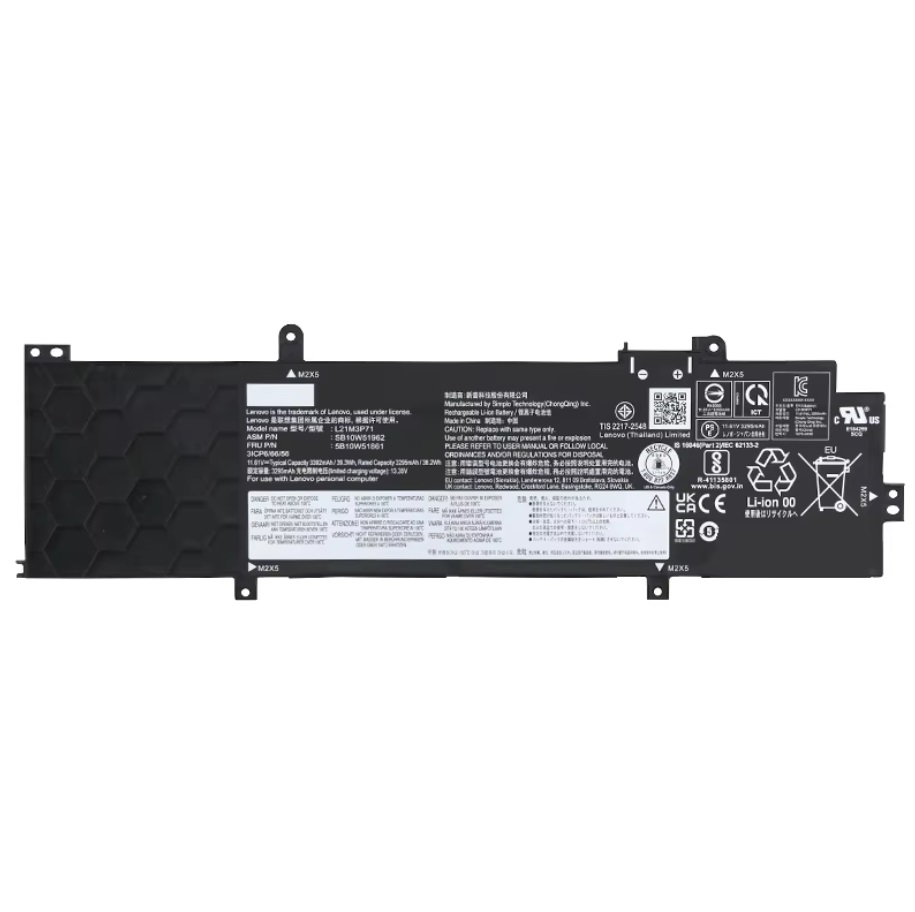 Batería Lenovo Thinkpad T14 P14s Gen 3 39.32wh 1