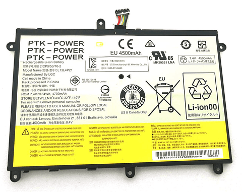 Batería Original Lenovo Yoga 2 11 L13L4P21