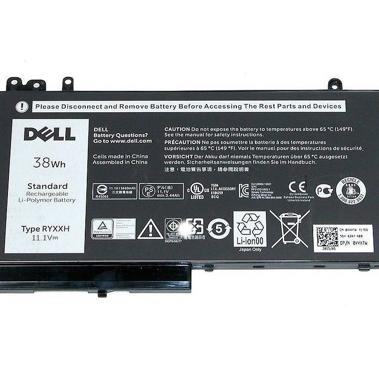 Bateria Dell Latitude 12 5000 E52 RYXXH 1