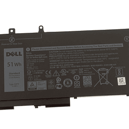 Bateria Original Dell E5280 51Wh 11.4V 4 Celdas 93Ftf