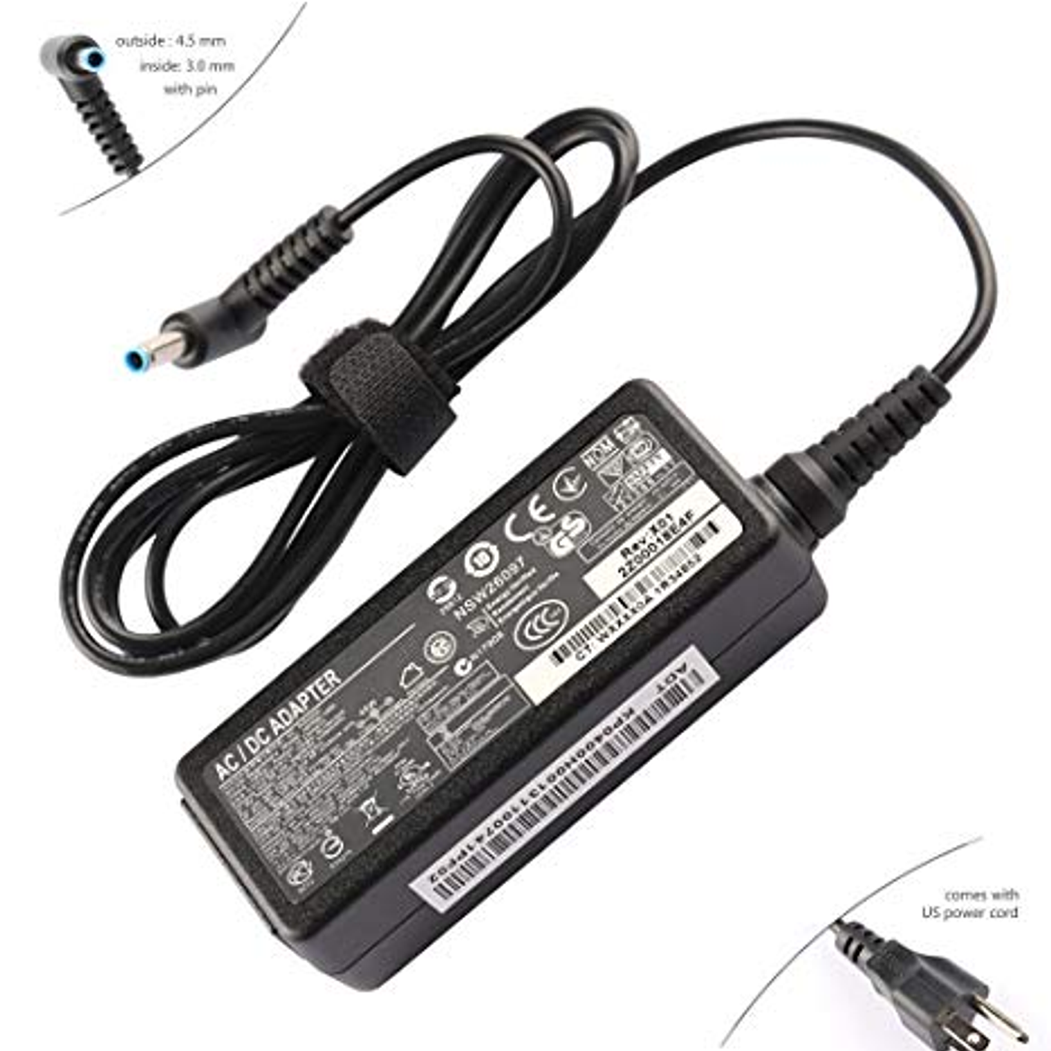 Cargador Original HP 45W 19.5V 2. H6Y88AA 1