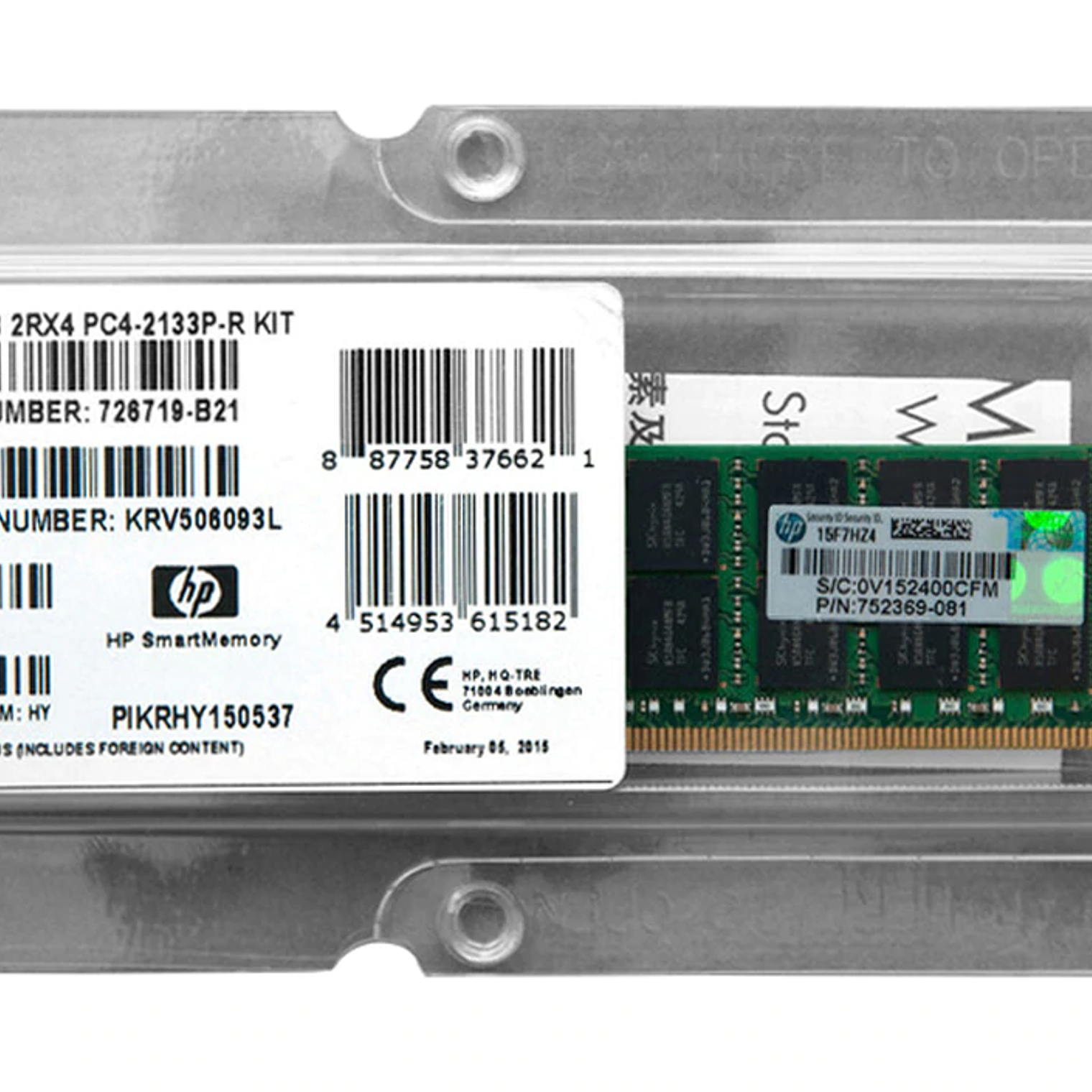 Memoria 16Gb (1X16Gb) Dual Rank X 726719-B21 1
