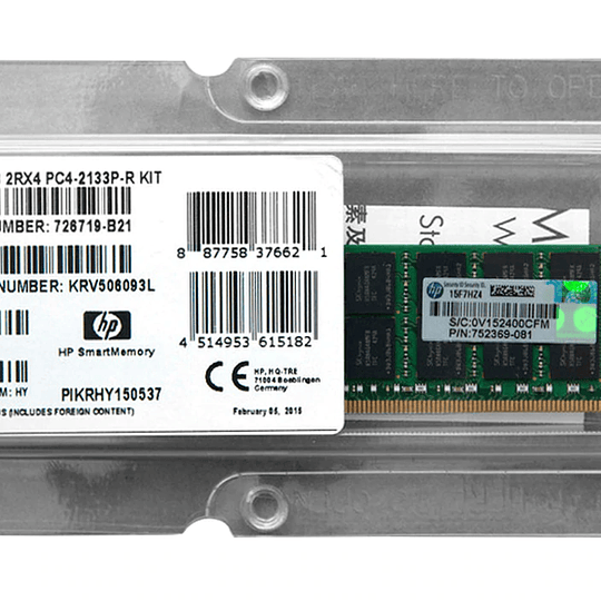Memoria RAM para Servidor HP 726719-B21