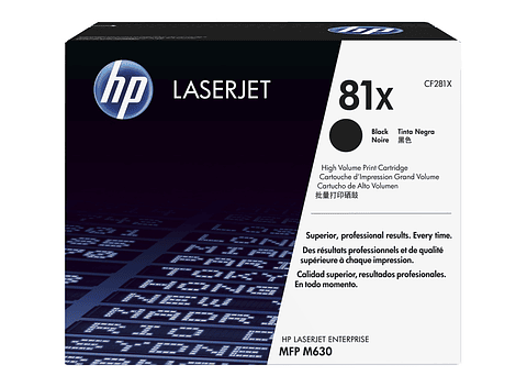 Toner Original HP 81X Lj Mfp M630 CF281X